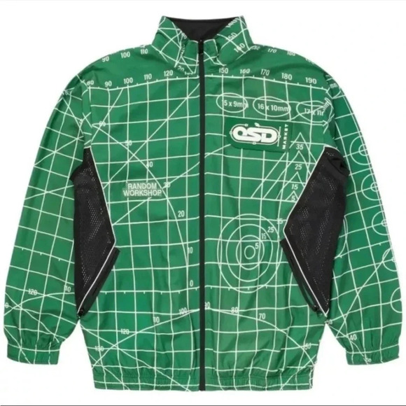 MARKET STUDIOS OPEN REVERSIBLE SOURCE DESIGN TRACK JACKET LARGE - Picture 1 of 4